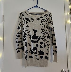 Wet Seal Leopard Print Sweater